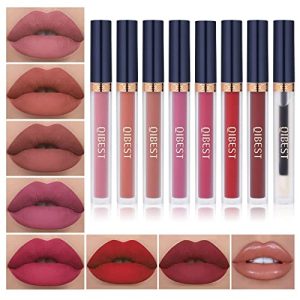 QiBest 8-Piece Matte Lipstick & Plumper Set for Women