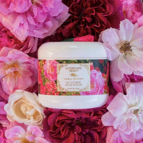 Camille Beckman Rosewater Glycerine Hand Cream 8 oz - Hydrating Formula - Image 2