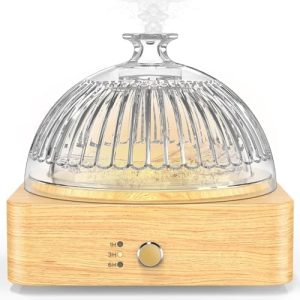200ml Glass Essential Oil Diffuser with Wood Base