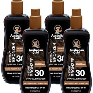 Australian Gold SPF 30 Spray Gel Sunscreen, 8 oz, Pack of 4