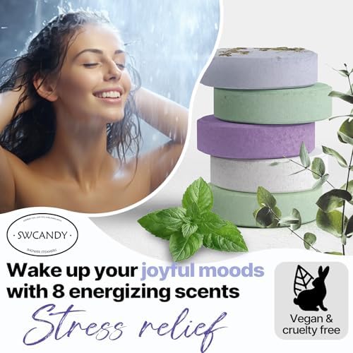 SWCANDY 8-Pc Aromatherapy Bath Bombs & Shower Steamers - Image 3