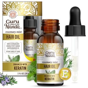 GuruNanda Rosemary Mint Hair Growth Oil, 2oz, Natural & Cruelty-Free