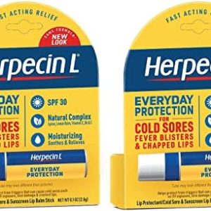 Herpecin L Lip Balm Stick SPF30, Cold Sore Relief ? 2 Pack