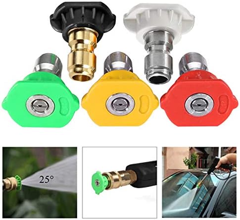 5-Pack Pressure Washer Nozzle Tips, 1/4 Quick Connect - Image 6
