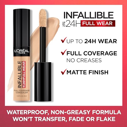 L?Oreal Infallible Waterproof Matte Concealer, Cashmere, 0.33 fl. oz - Image 8