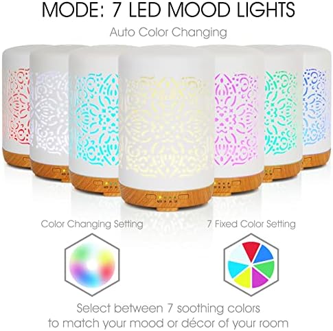 Earnest Living 250ml Ceramic Essential Oil Diffuser with Timers - Image 4