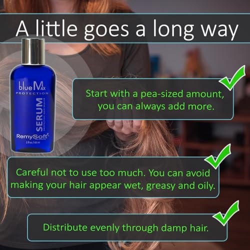 BlueMax Silicone Serum for Hair Extensions & Wigs 2oz - Image 3