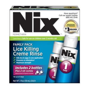 Nix Extra Strength Lice Treatment Family Pack with Combs