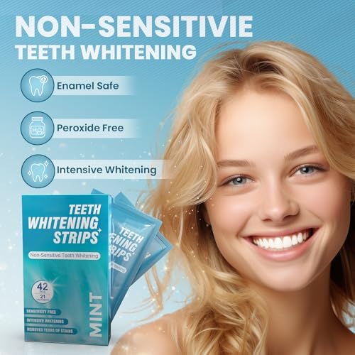 Sensitive Teeth Whitening Strips ? 42 Pcs, 21 Treatments - Image 2