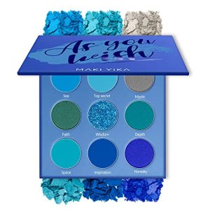 MAKI YIKA 9-Color Blue Eyeshadow Palette ? Matte & Shimmer
