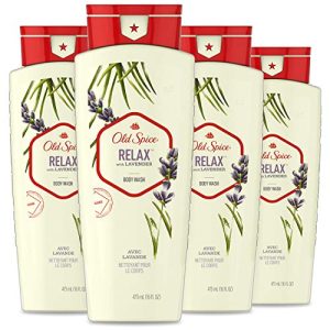 Old Spice Lavender Body Wash for Men, 16 Oz (4-Pack)