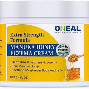 Manuka Honey Cream for Eczema, Psoriasis & Tinea 3.4 oz