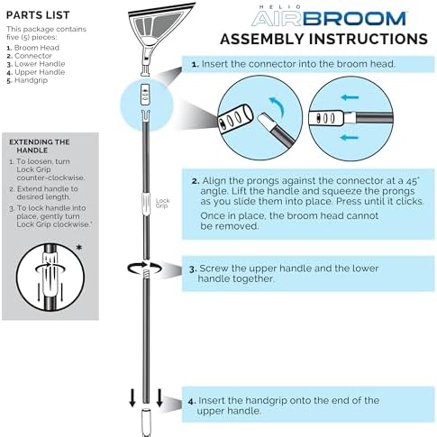 Helio Air Broom 3-Piece Wet/Dry Cleaning Kit - Image 5
