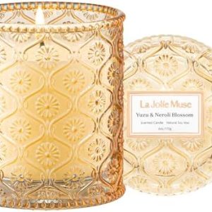 LA JOLIE MUSE Yuzu & Neroli Soy Candle, 6 oz
