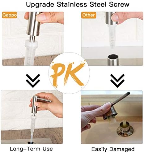 GAPPO Brushed Nickel Kitchen Sink Soap Dispenser - Image 3