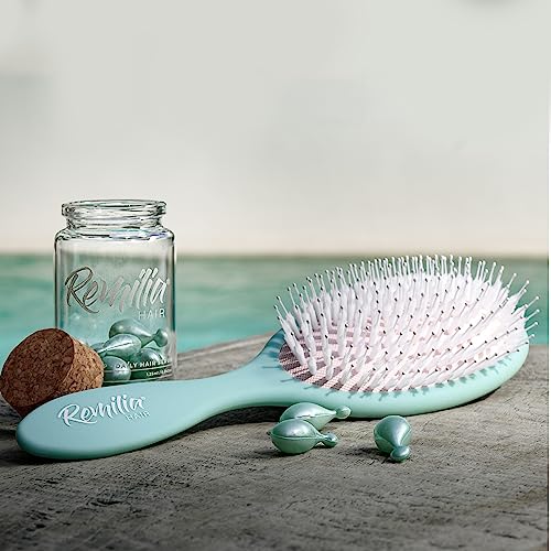 Remilia Hair Serum Capsules & Vegan Brush for All Hair Types - Image 9