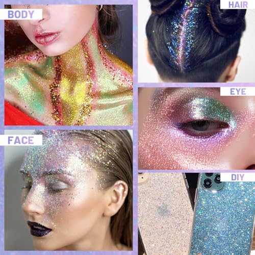 Sparkling Pink Body Glitter Gel for Festivals & Raves - Image 4