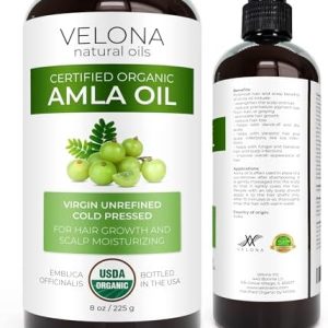 Amla Oil Organic 8 oz ? Pure, Cold Pressed, Hair & Skin Care