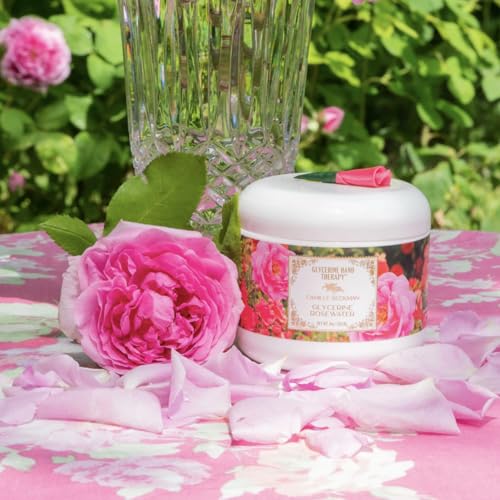 Camille Beckman Rosewater Glycerine Hand Cream 8 oz - Hydrating Formula - Image 3