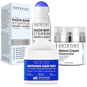 Ingrown Hair Pads & Retinol Cream for Face & Body