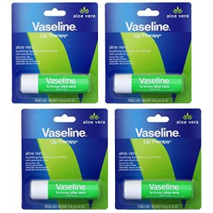 Vaseline Aloe Lip Therapy, 4-Pack, 0.16 Oz Each