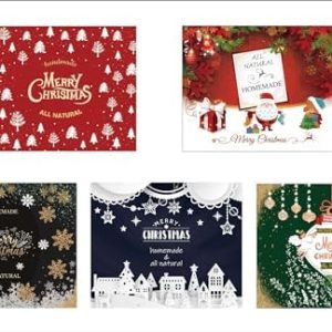NHL Christmas Lip Balm Labels ? 100 Assorted Stickers