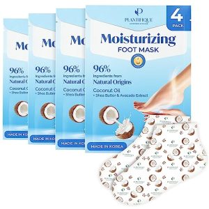 PLANTIFIQUE Korean Foot Mask ? 4 Pairs for Dry Feet