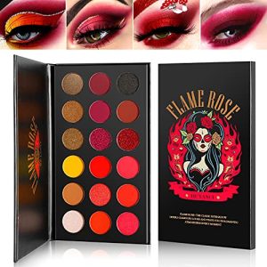 Afflano Red Eyeshadow Palette ? Pigmented, Long Lasting, Cruelty Free