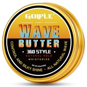 OZWave Men's Wave Grease Shea Butter Beeswax Moisturizing Control Shine Medium Size