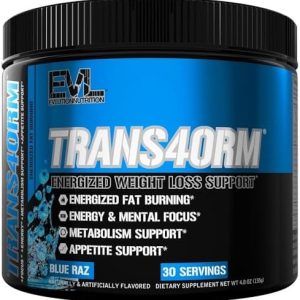 Evlution Trans4orm Thermogenic Fat Burner with CLA & Carnitine ? Blue Raz