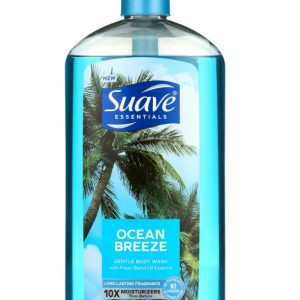 Suave Essentials Ocean Breeze Body Wash, 30 oz