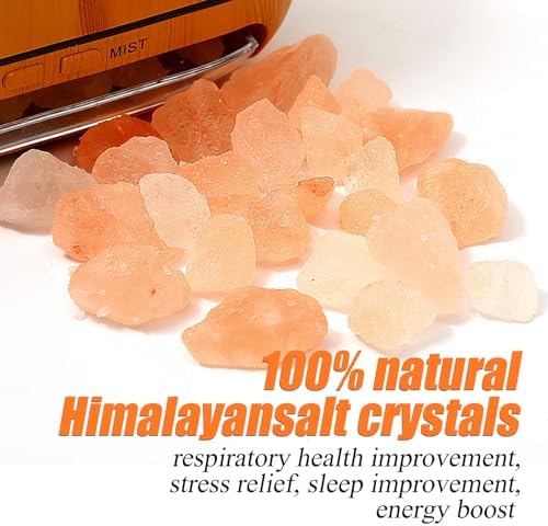 Himalayan Salt Lamp Diffuser Set with 12 Essential Oils - Image 3