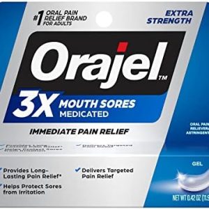 Orajel 3X Maximum Strength Gel for Mouth Sores 0.42oz