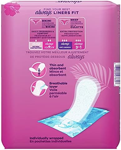 Always Thin Daily Liners, Unscented, Regular Absorbency, 324 Count - Image 2