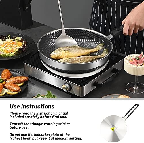 9.45? Stainless Steel Heat Diffuser for Induction Cooktop - Image 3