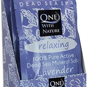 Dead Sea Mineral Bath Salt Lavender 6 Pack, 2.5 oz