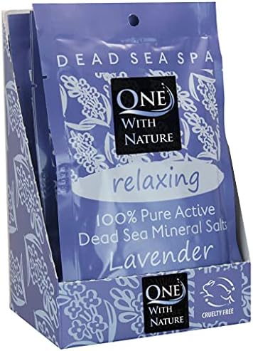 Dead Sea Mineral Bath Salt Lavender 6 Pack, 2.5 oz