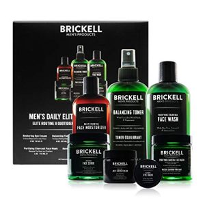 Brickell Men?s Daily Elite Face Care Routine II, Natural & Scented