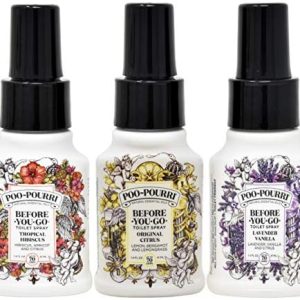 Poo-Pourri 1.4oz Citrus, Lavender Vanilla & Tropical Hibiscus Set