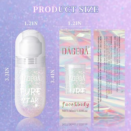 Sparkling Pink Body Glitter Gel for Festivals & Raves - Image 8