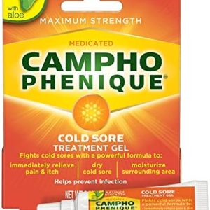 Campho Phenique Cold Sore Treatment, Maximum Strength Gel, 0.23 Oz