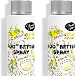 Citrus Toilet Spray, 6.8 Fl. oz, 400+ Uses, Natural Deodorizer