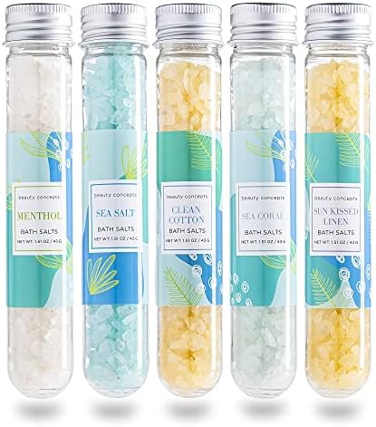 Aromatherapy Bath Salts Set ? Epsom, 5 Scents
