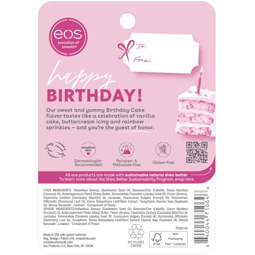 Eos Birthday Cake Shea Lip Balm, 0.39 oz - Image 7