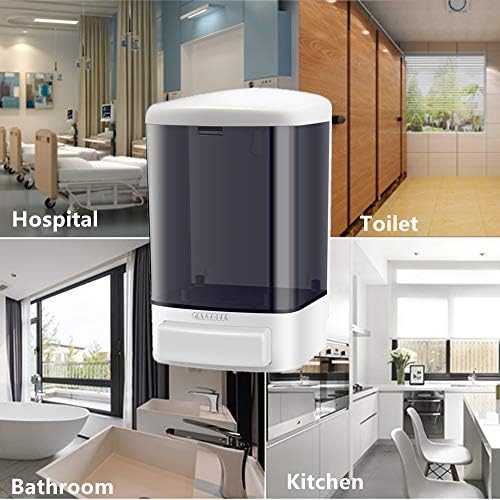 33.8oz Wall-Mounted Manual Soap Dispenser ? Black - Image 6