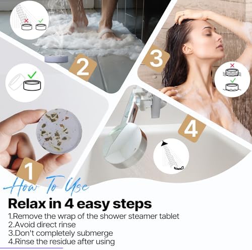 SWCANDY 8-Pc Aromatherapy Bath Bombs & Shower Steamers - Image 7