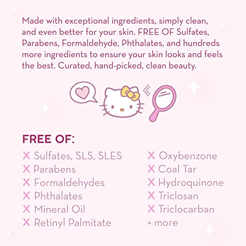 Hello Kitty Pink Water Crème Hydrating Klean Beauty Moisturizer 50ml New - Image 2