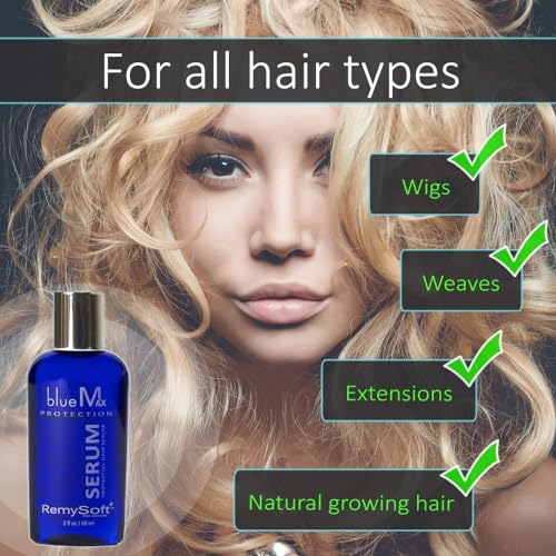 BlueMax Silicone Serum for Hair Extensions & Wigs 2oz - Image 5