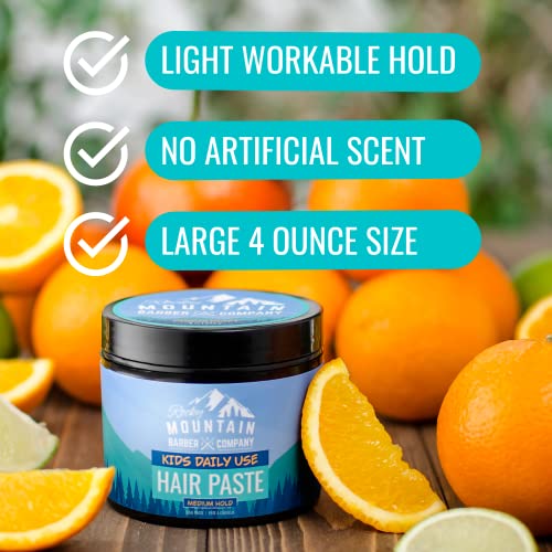 Rocky Mountain Kids Hair Paste 4oz ? Medium Hold, Citrus - Image 3