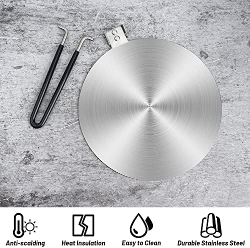 9.45? Stainless Steel Heat Diffuser for Induction Cooktop - Image 6